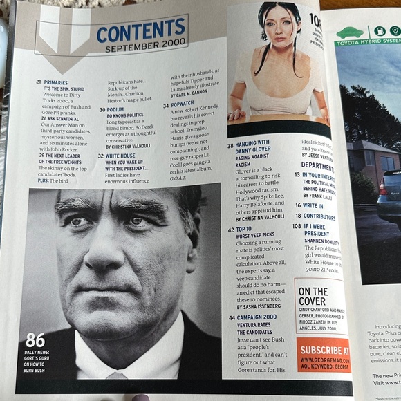 George Magazine September 2000 Issue - Picture 3 of 4